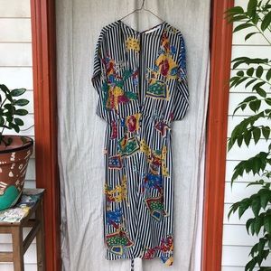 Zara Printed Robe Dress